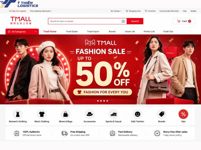 săn hàng sale trên Tmall