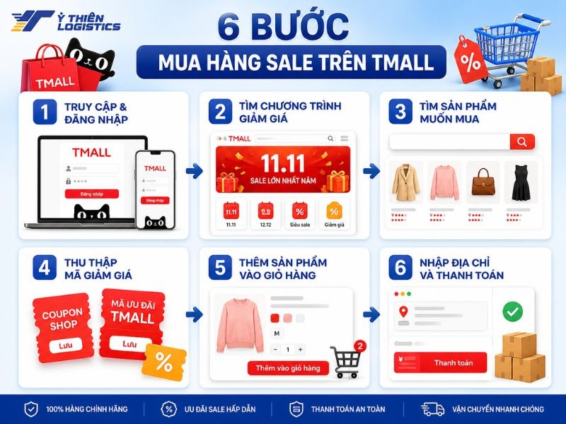 cách săn hàng sale trên Tmall